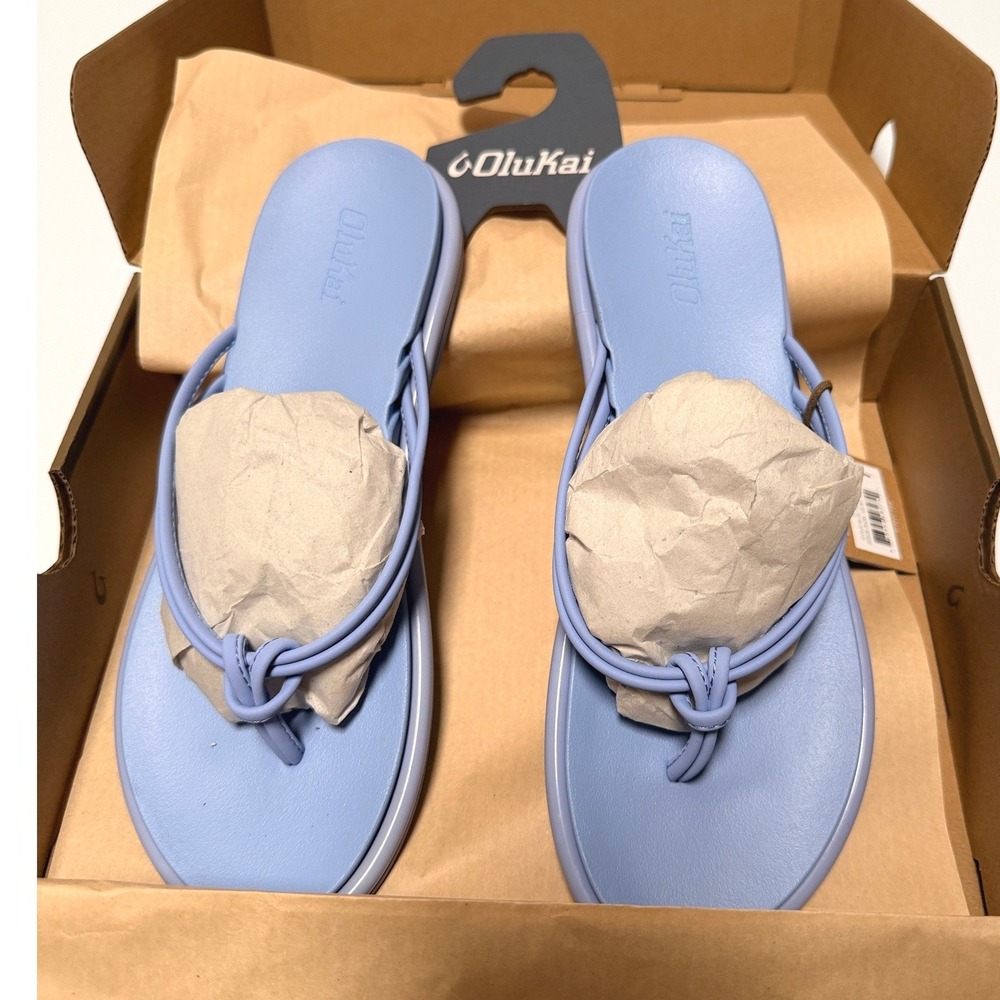 Olukai Aka Sandals Women 7 Cloud Blue New Water Friendly 20509-3N3N